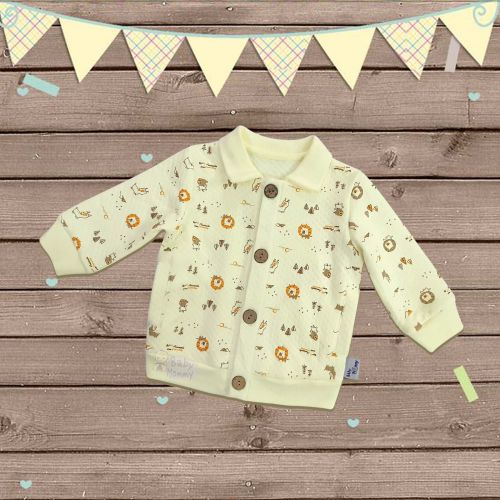 ALD0045 - Áo khoác in họa tiết tay dài bo vải dệt bông BabyMommy